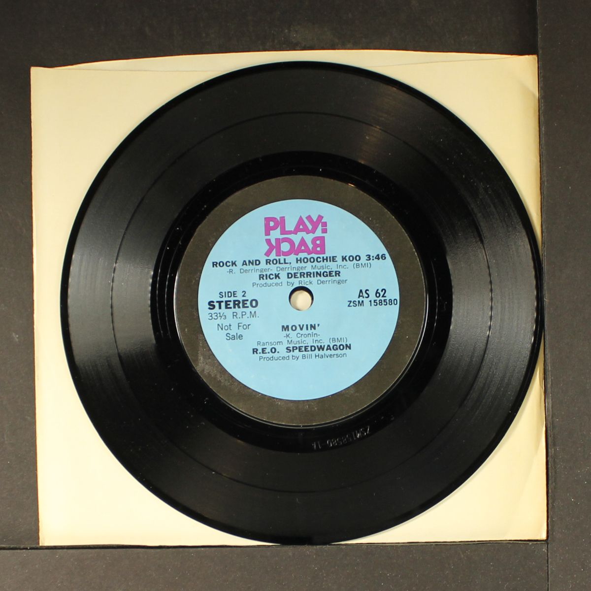 new york city, feel a little lonely / rock and roll hoochie koo, movin by J.F. MURPHY & SALT, DAVID BUSKIN / RICK DERRI