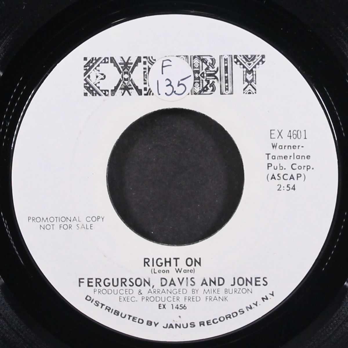 right on / same by FERGUSON, DAVIS & JONES