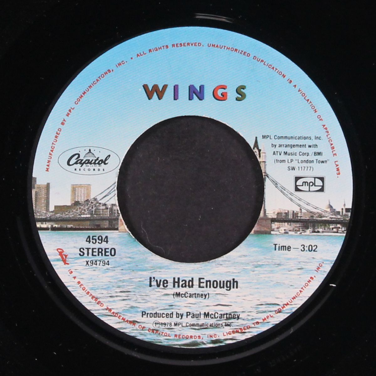 with a little luck / backwards traveller - cuff link by WINGS