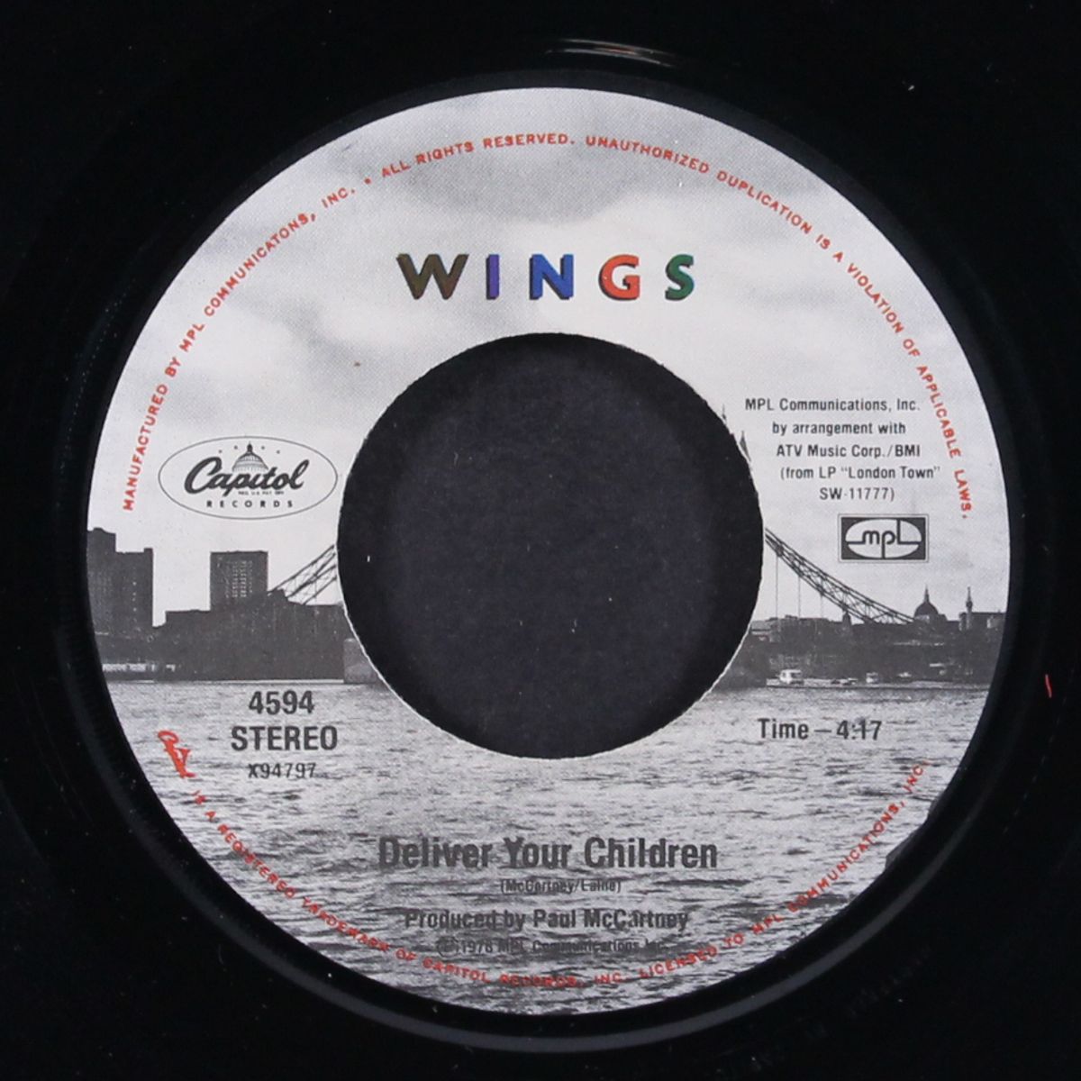 with a little luck / backwards traveller - cuff link by WINGS