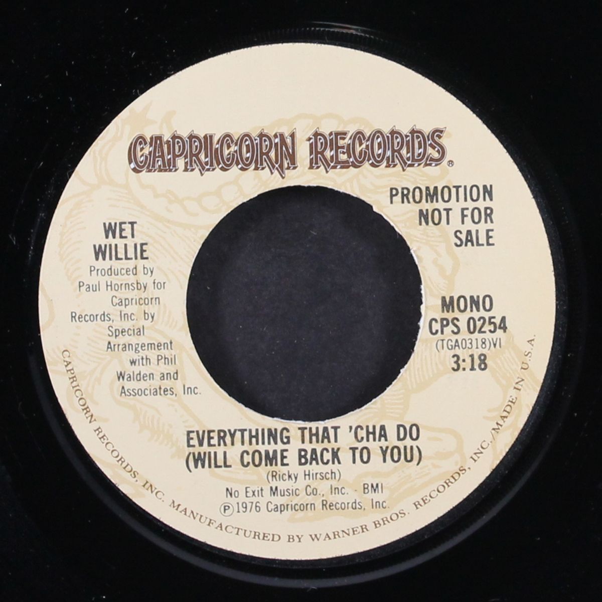 everything that 'cha do (will come back to you) / mono by WET WILLIE