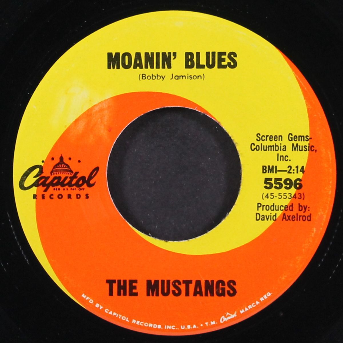 moanin' blues / everything i do is for you by MUSTANGS