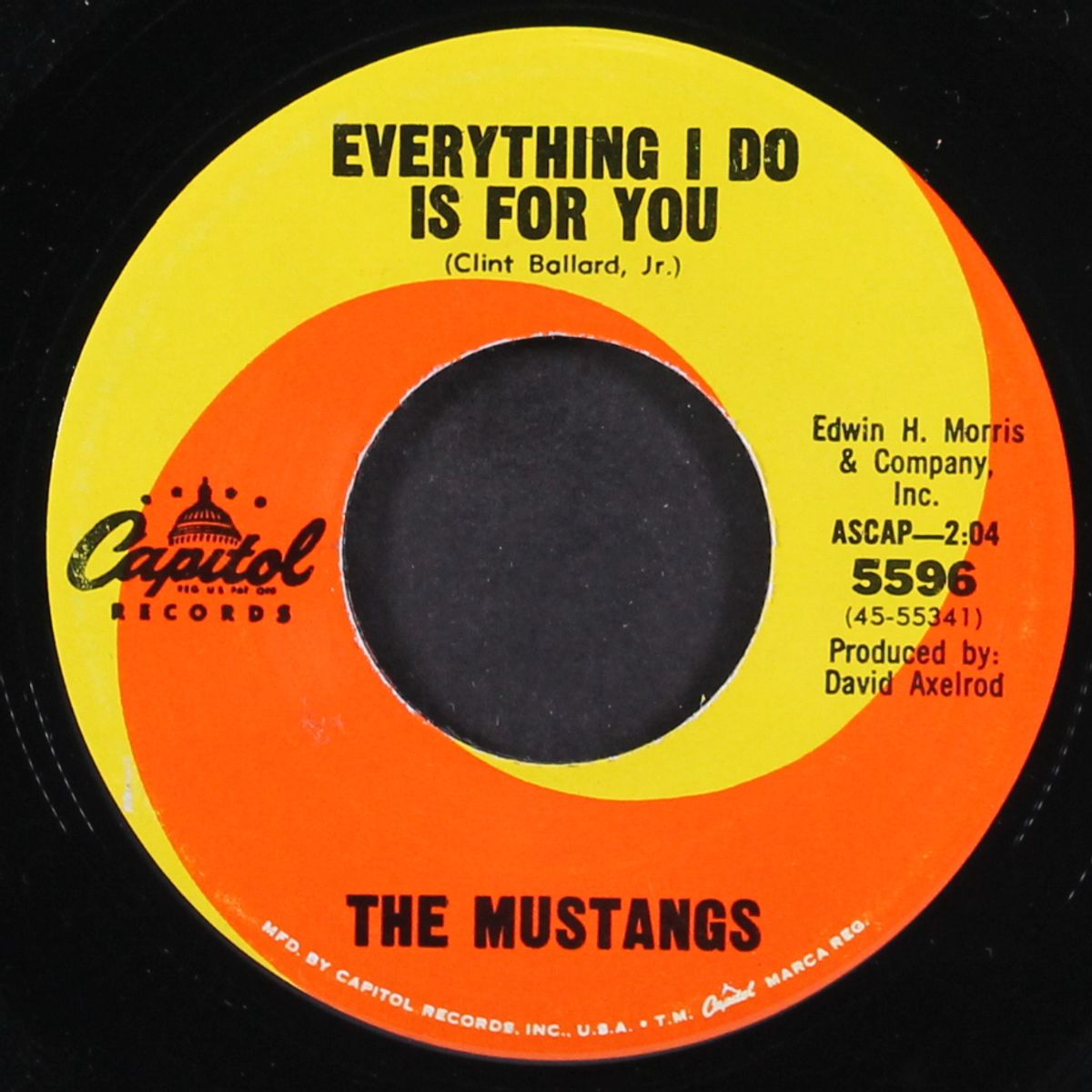 moanin' blues / everything i do is for you by MUSTANGS