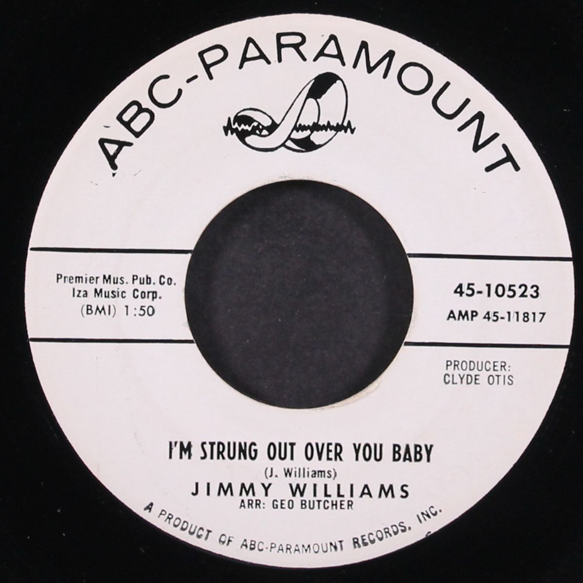 i'm strung out over you baby / green pastures by JIMMY WILLIAMS