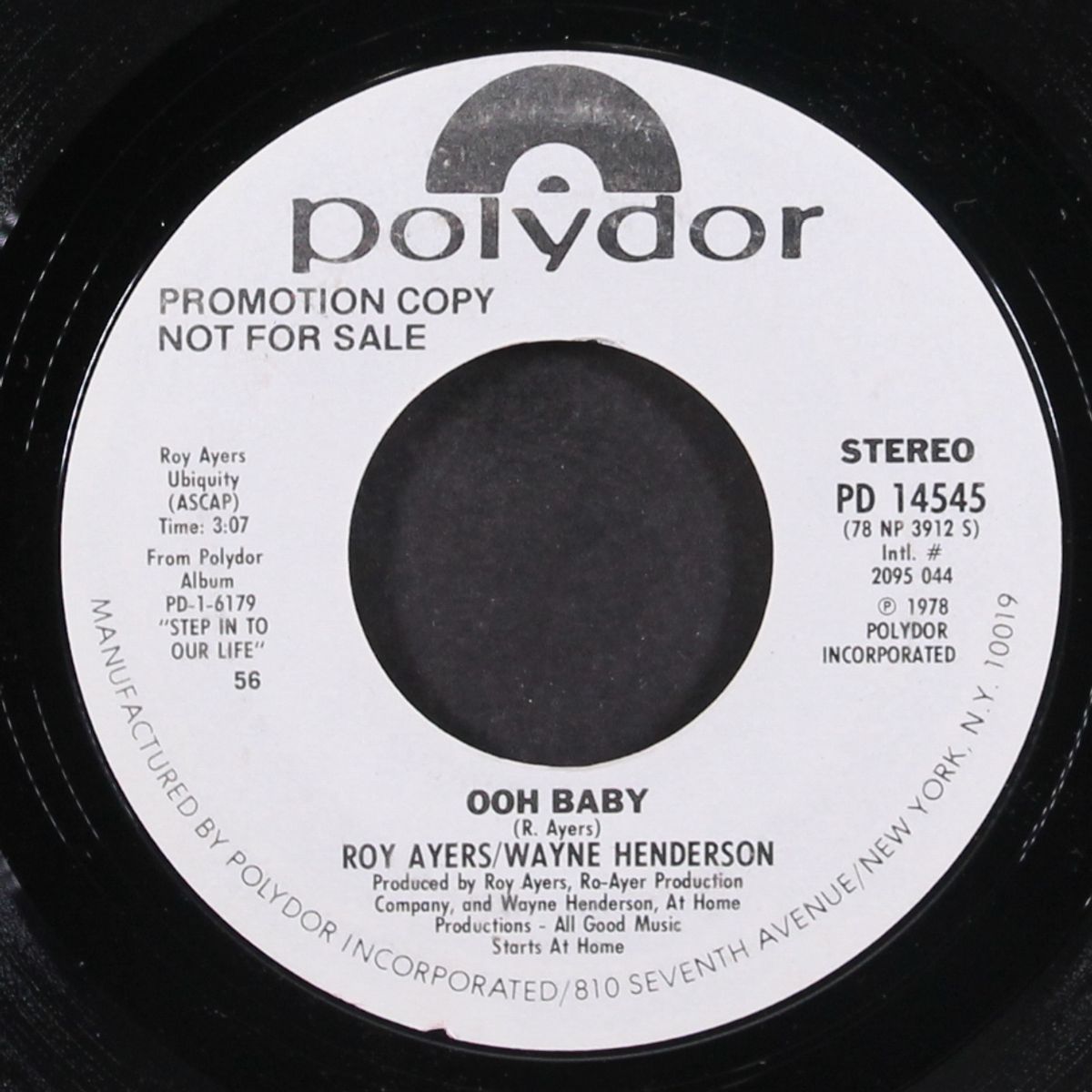 ooh baby / same by ROY AYERS & WAYNE HENDERSON