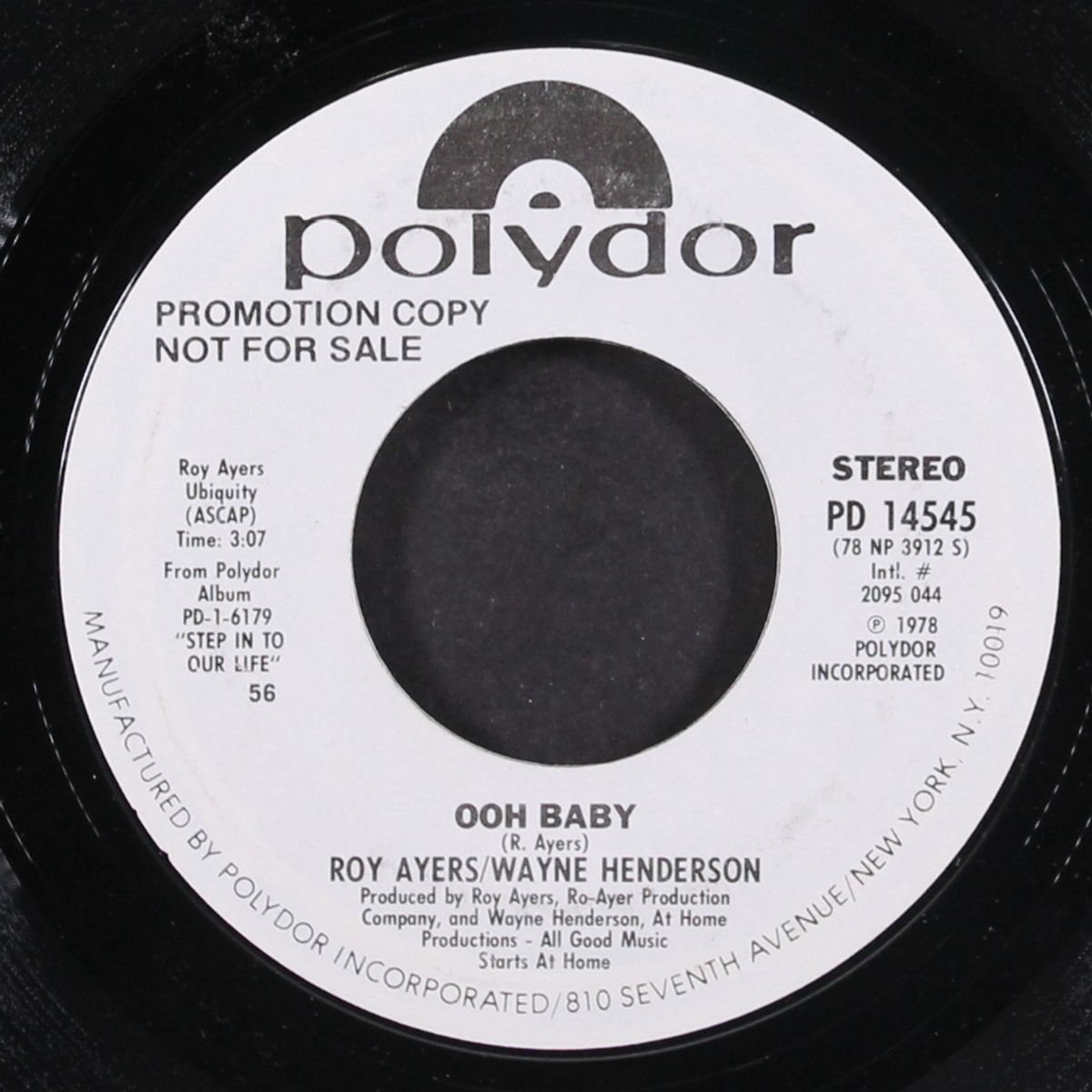 ooh baby / same by ROY AYERS & WAYNE HENDERSON