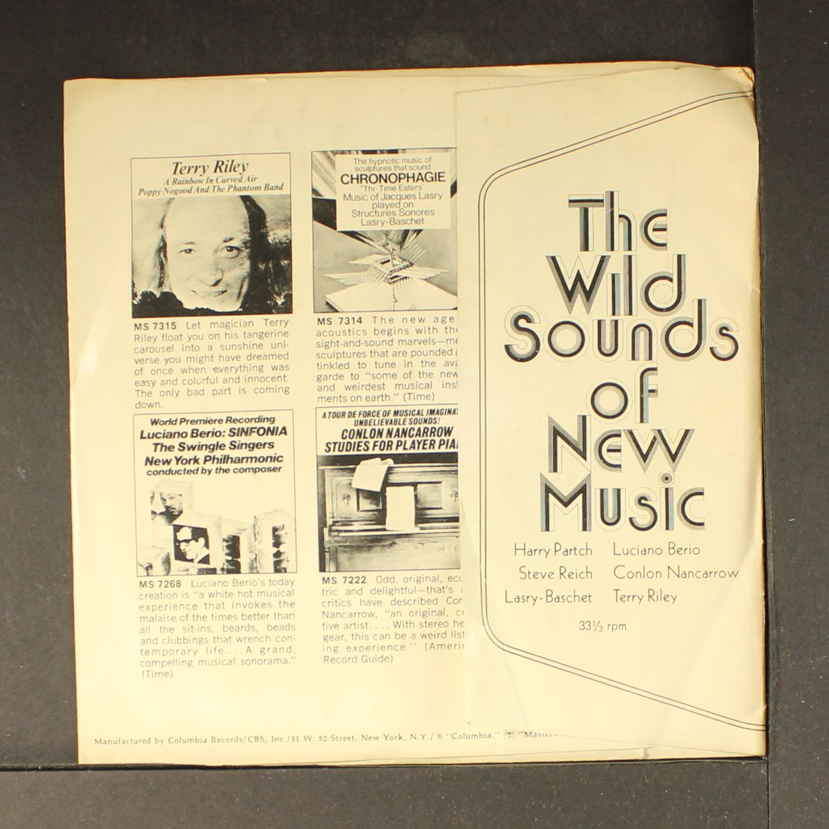 wild sounds of new music by TERRY RILEY & OTHERS