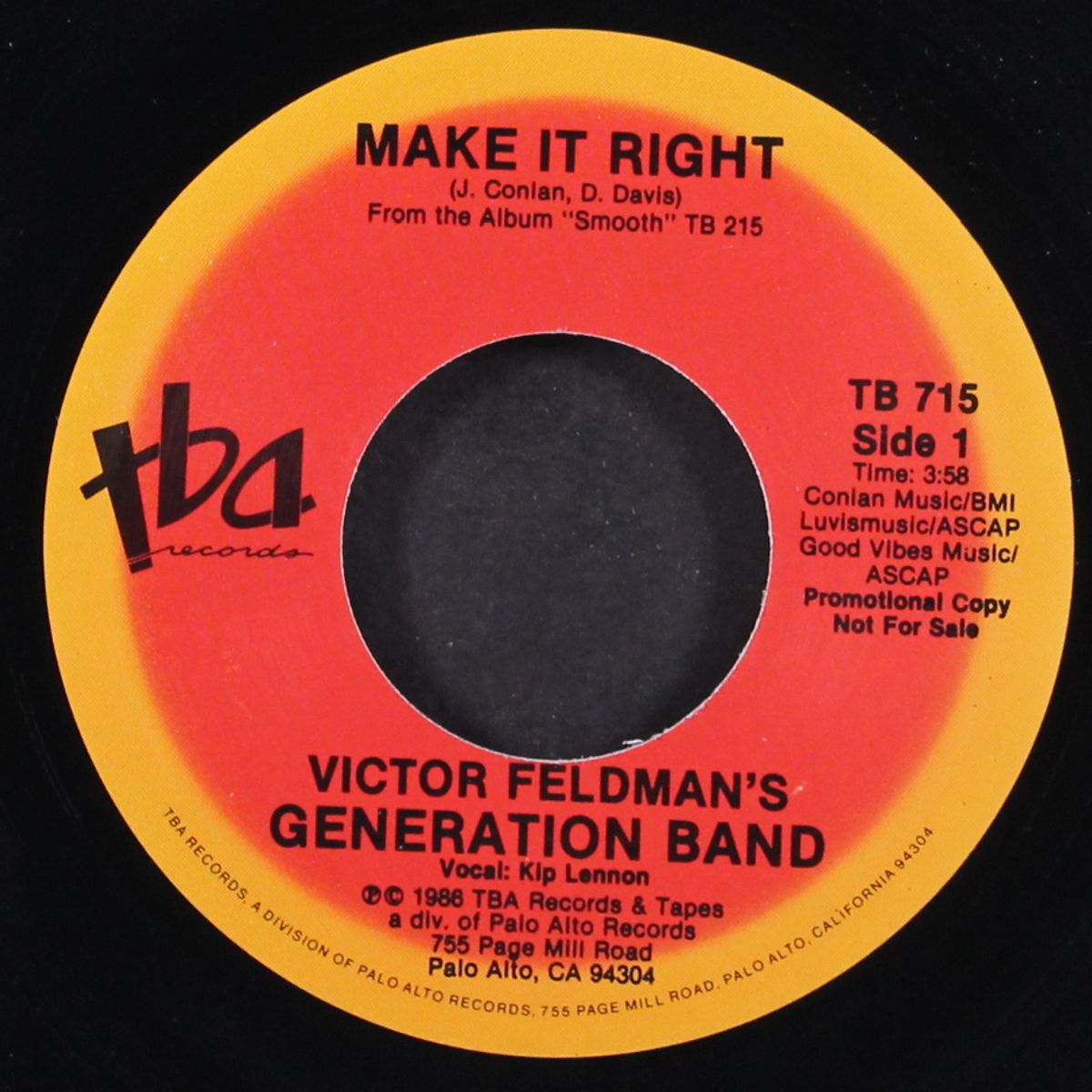 make it right / same by VICTOR FELDMAN'S GENERATION BAND