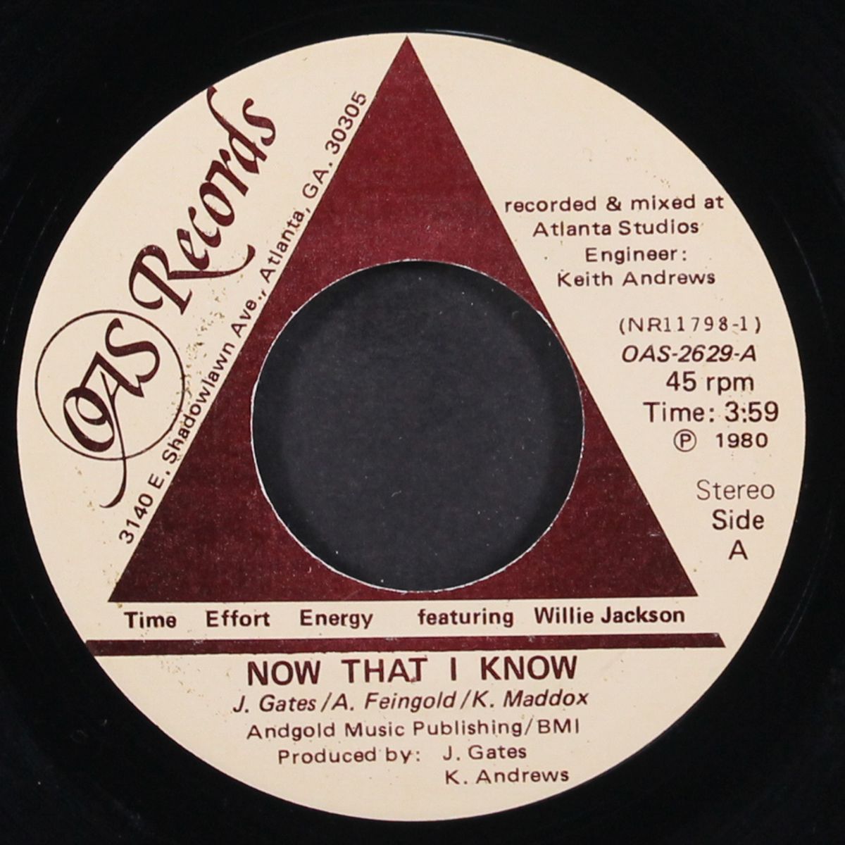 keep on / now that i know by TIME EFFORT ENERGY FEAT. WILLIE JACKSON
