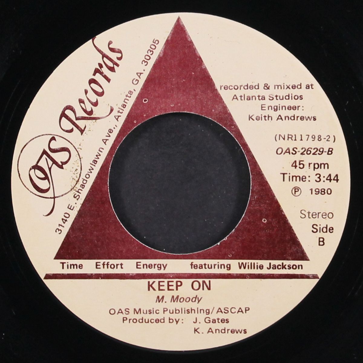 keep on / now that i know by TIME EFFORT ENERGY FEAT. WILLIE JACKSON