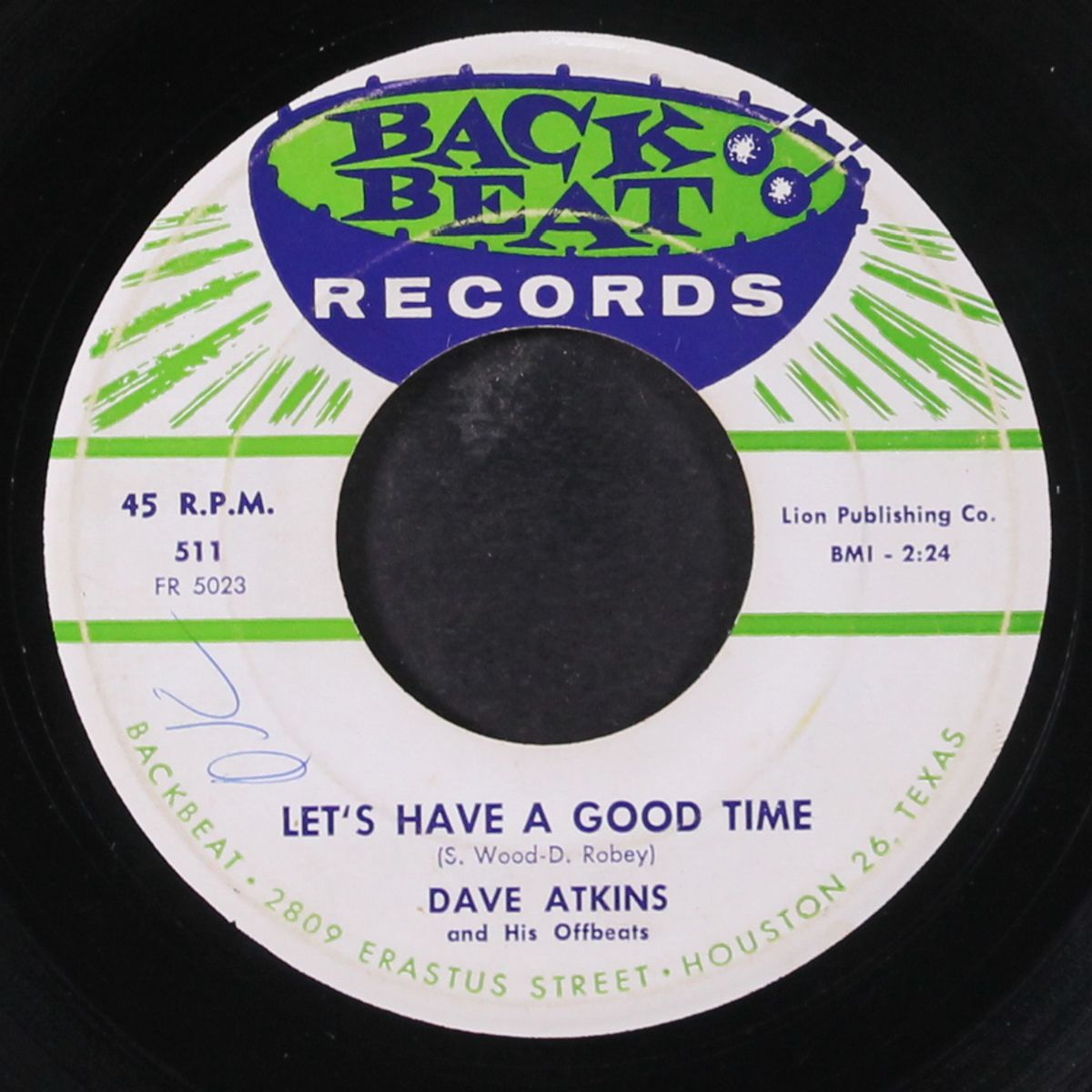 shake-kum-down / let's have a good time by DAVE ATKINS
