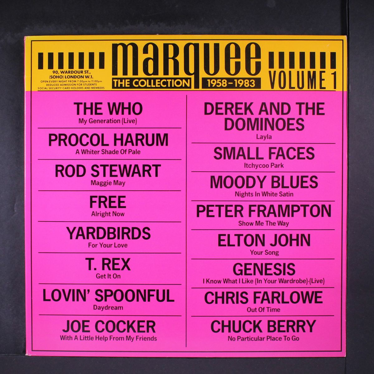 marquee vol 1: 1958-1983 by VARIOUS