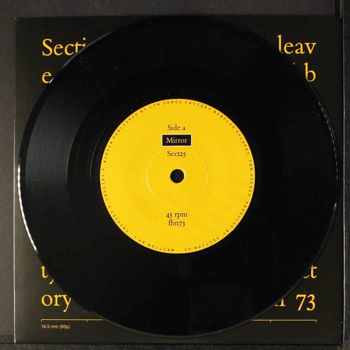 mirror / you leave me no choice by SECTION 25