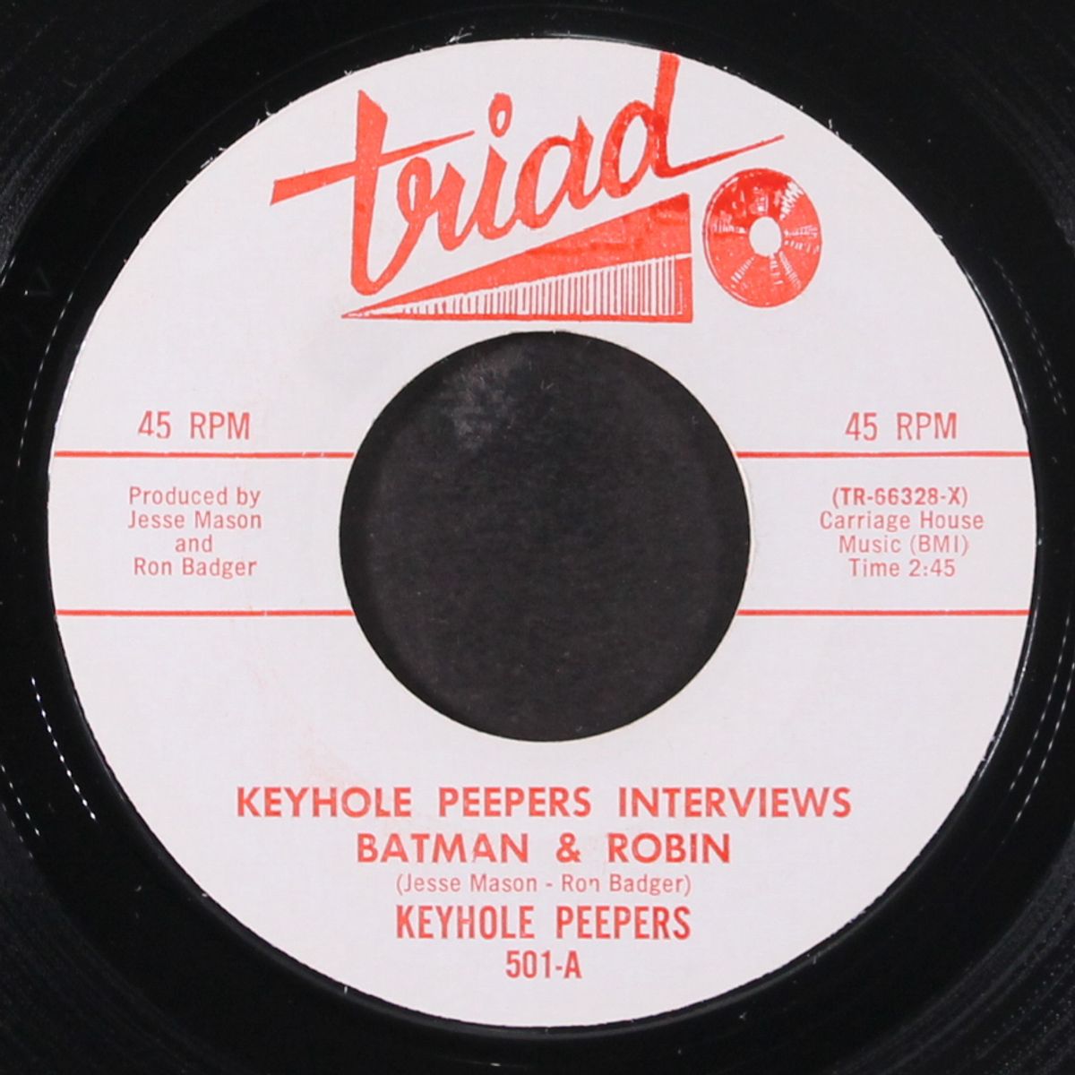 one more time / interviews batman & robin by JOHNNY HARTSMAN BAND / KEYHOLE PEEPERS