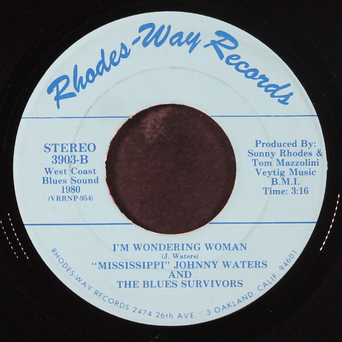 you can look for me / i'm wondering woman by MISSISSIPPI JOHNNY WATERS