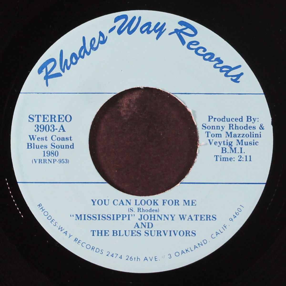 you can look for me / i'm wondering woman by MISSISSIPPI JOHNNY WATERS