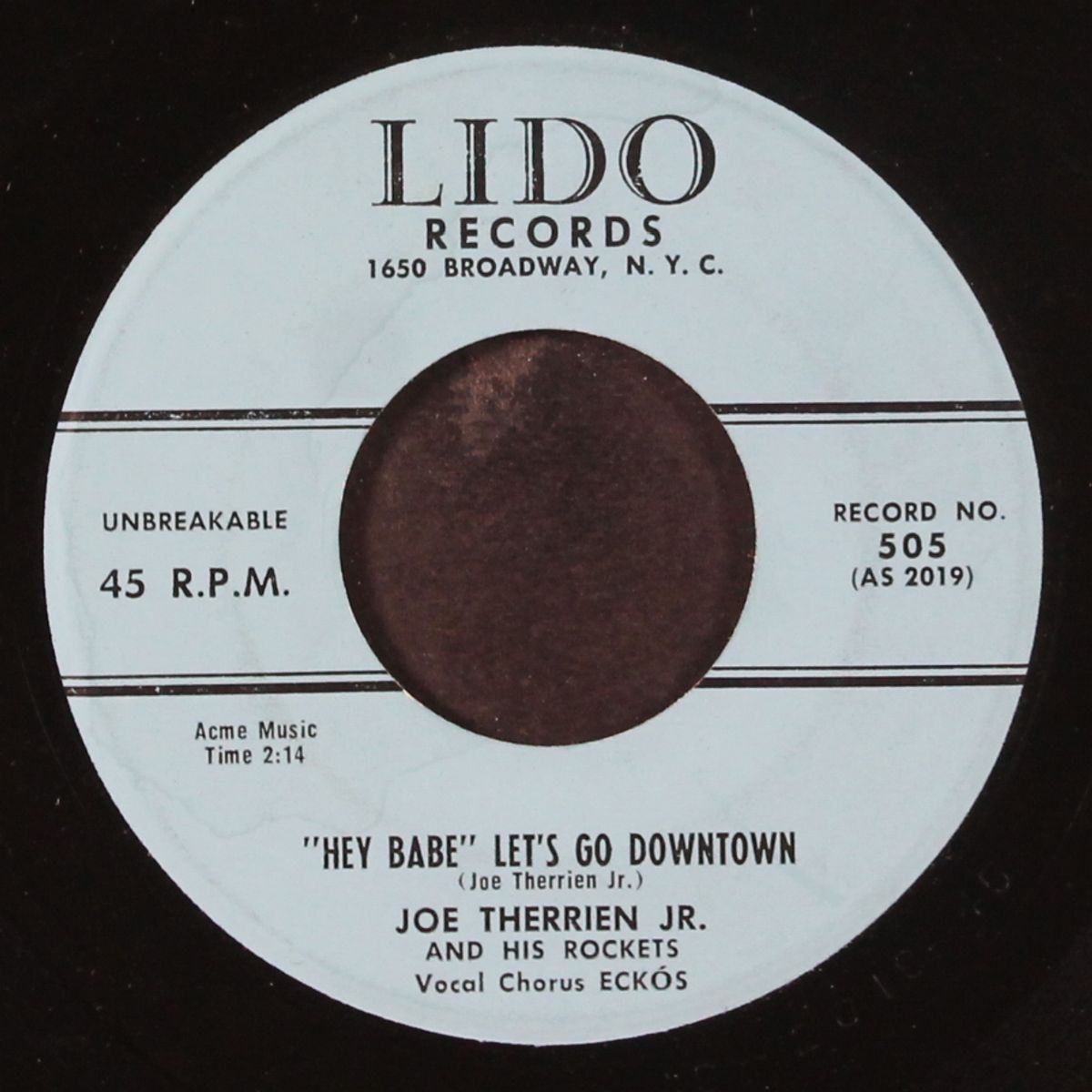hey babe, let's go downtown / come back to me darling by JOE THERRIEN, JR.
