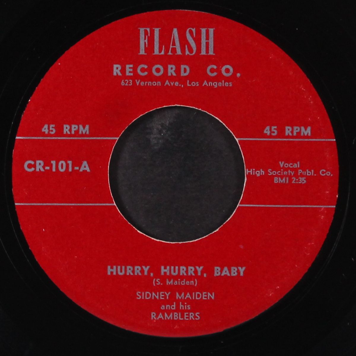 everything is wrong / hurry, hurry, baby by SIDNEY MAIDEN