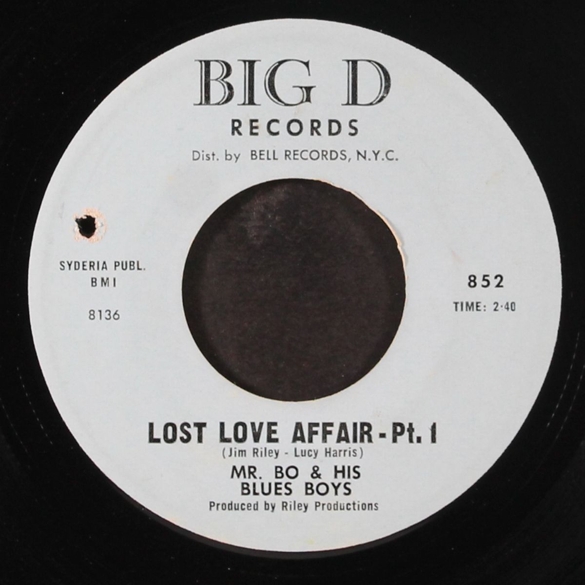 lost love affair pt. 1 / pt. 2 by MR. BO & HIS BLUES BOYS