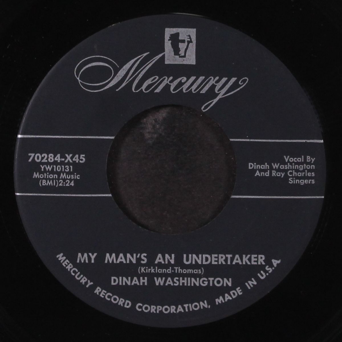 my man's an undertaker / since my man has gone and went by DINAH WASHINGTON