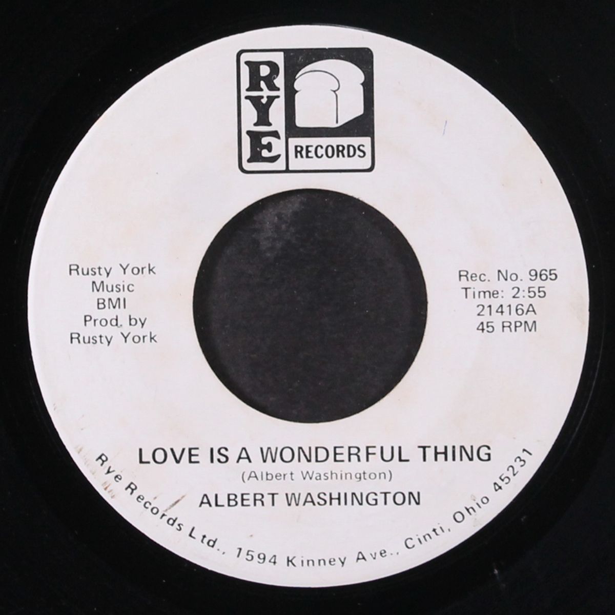 love is a wonderful thing / i wanna know how you feel by ALBERT WASHINGTON