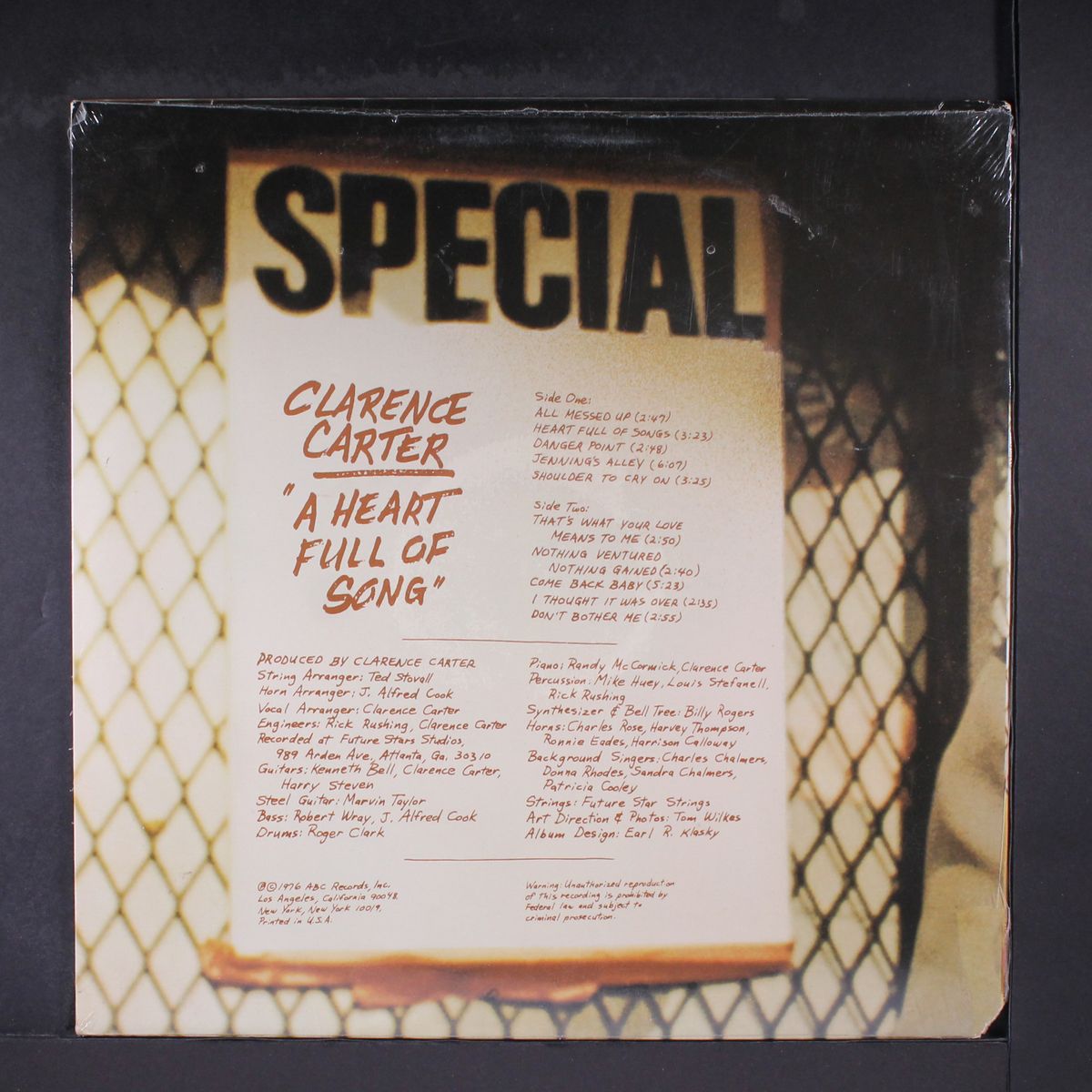 a heart full of song by CLARENCE CARTER