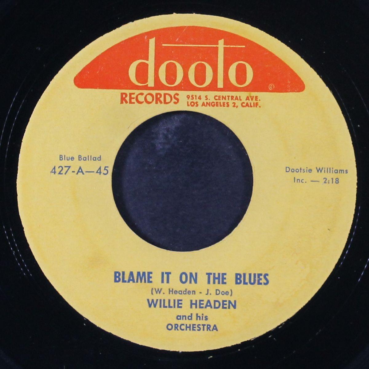 blame it on the blues / cool cat by WILLIE HEADEN