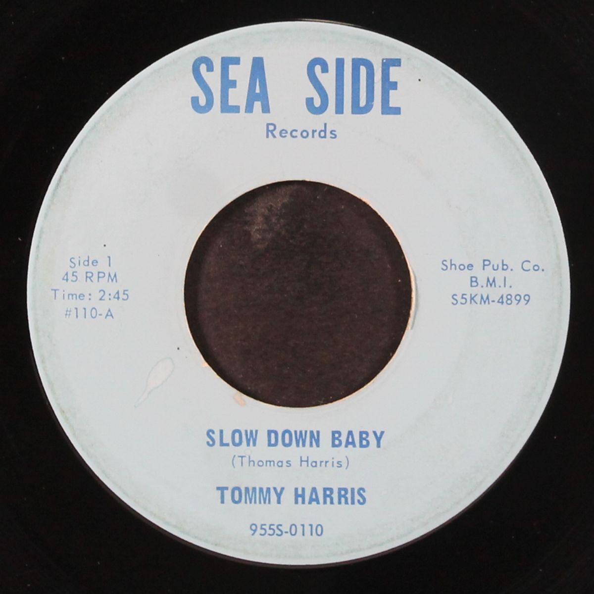 slow down baby / my conscious is bothering me by TOMMY HARRIS