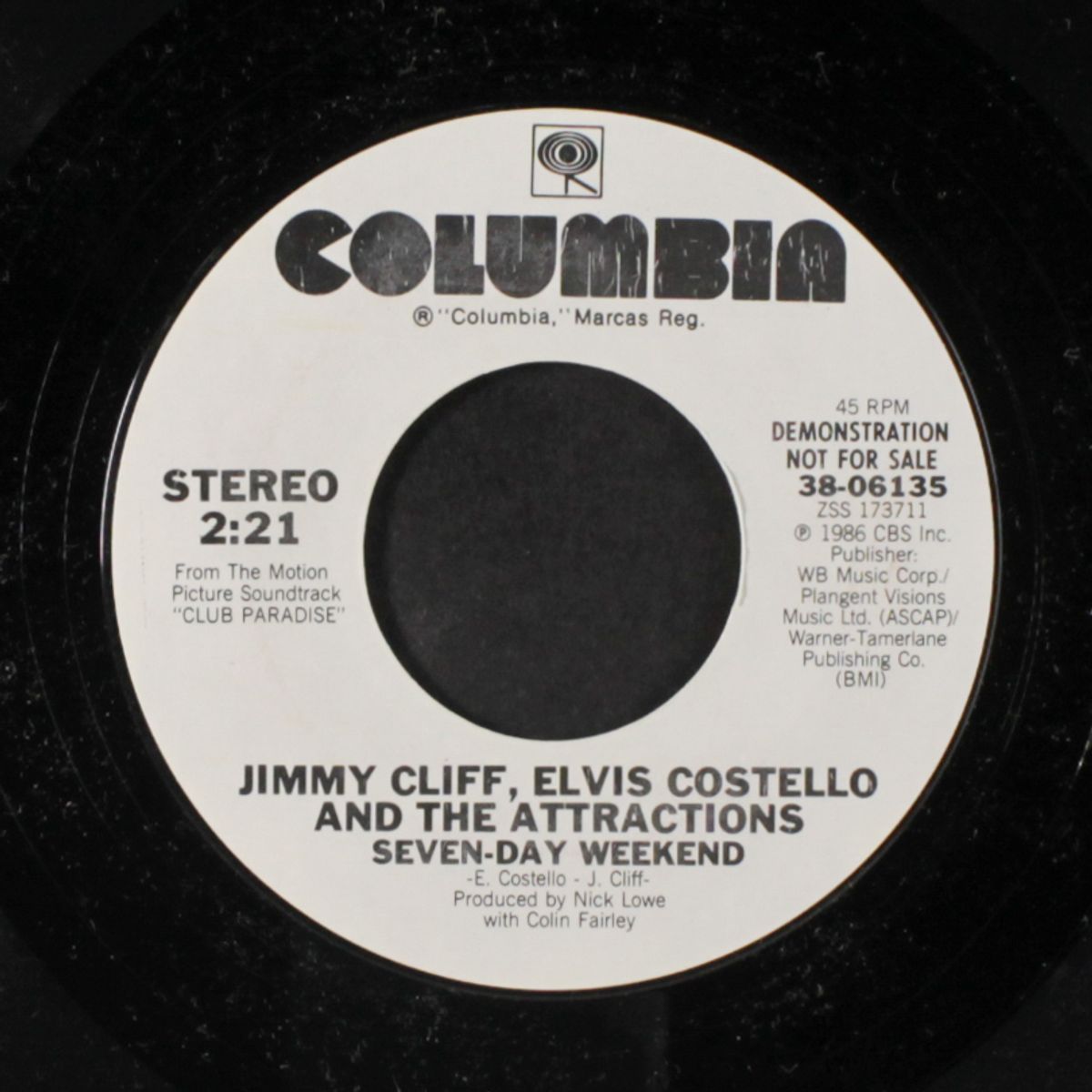 seven-day weekend by JIMMY CLIFF & ELVIS COSTELLO