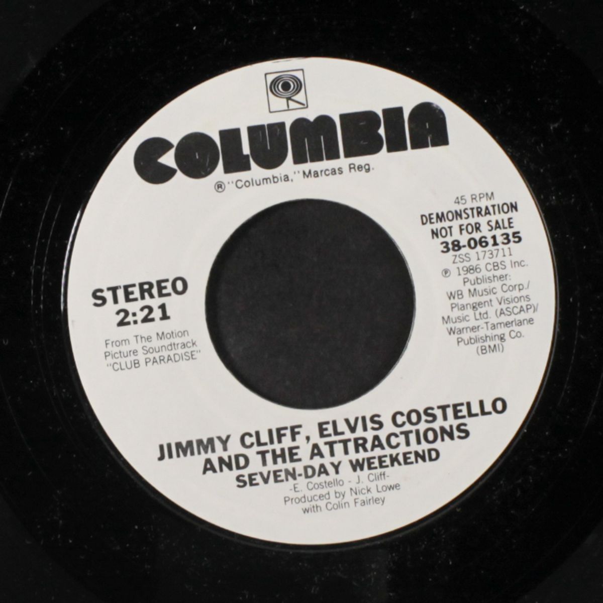 seven-day weekend by JIMMY CLIFF & ELVIS COSTELLO