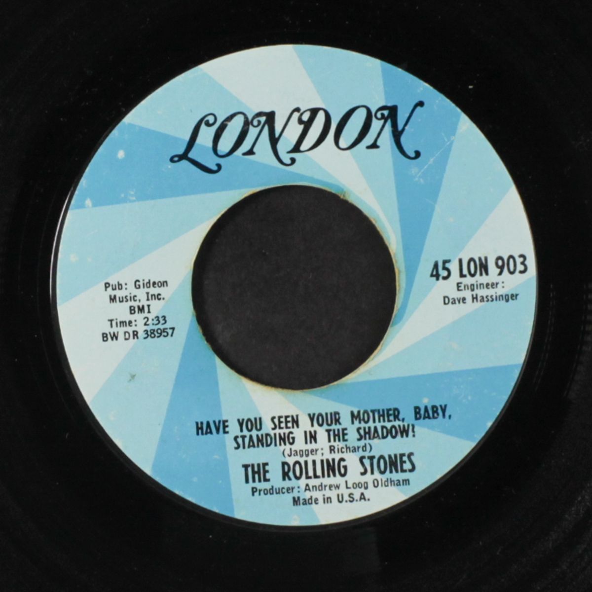 have you seen your mother, baby, standing in the shadow? / who's driving my plane by ROLLING STONES