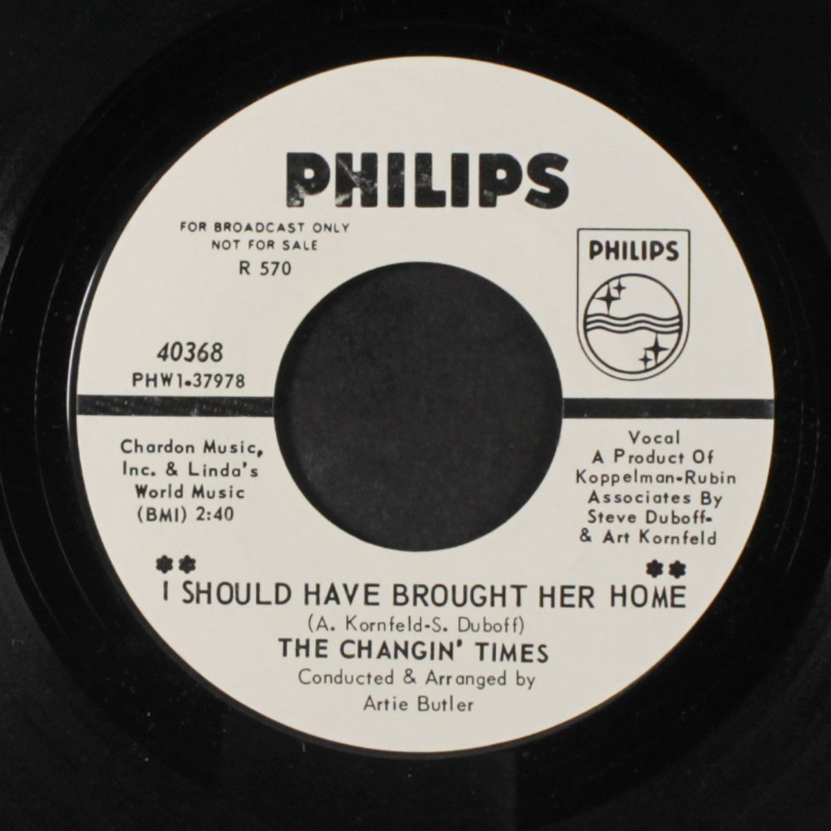 goin' lovin' with you / i should have brought her home by CHANGIN' TIMES