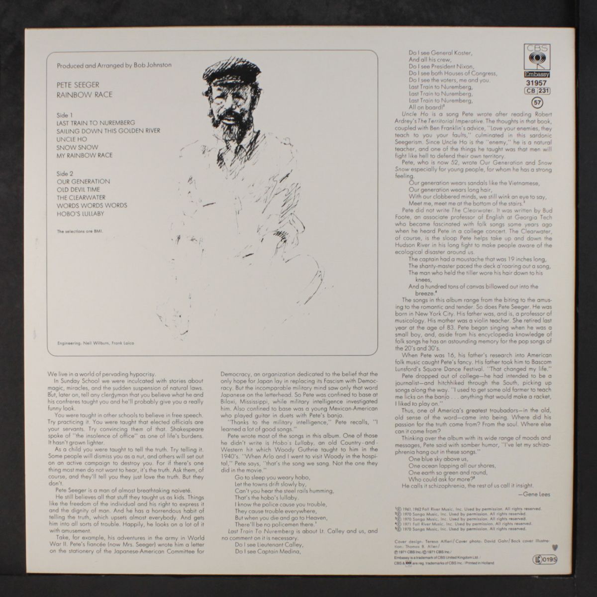 rainbow race by PETE SEEGER