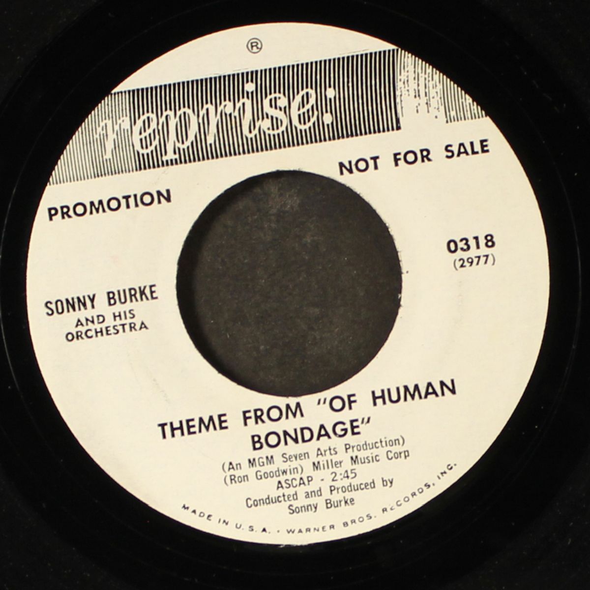 theme from peyton place / theme from of human bondage by SONNY BURKE