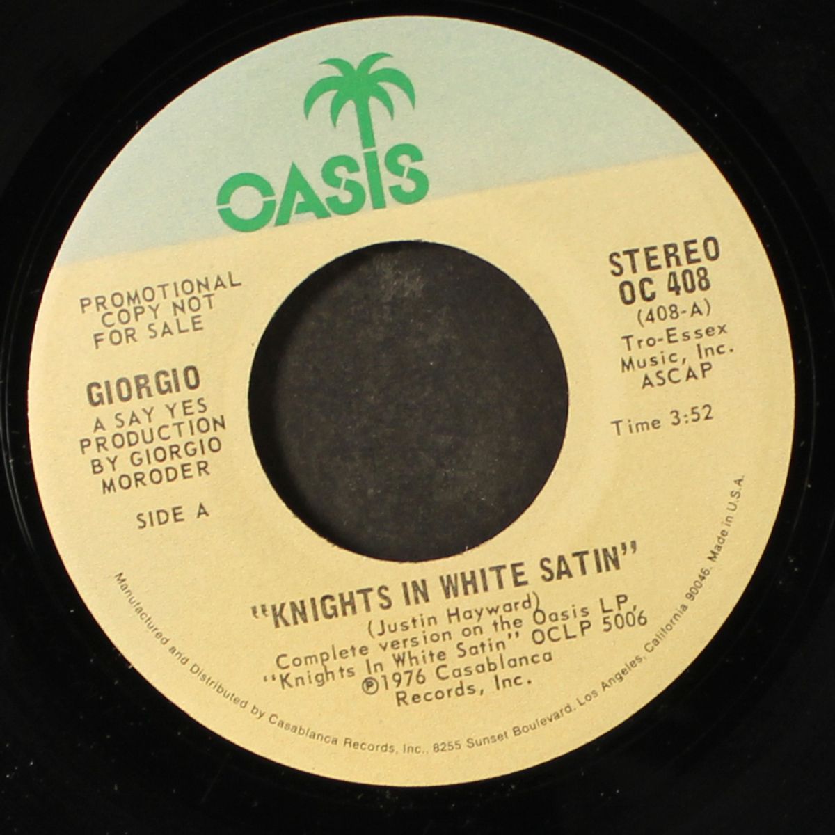 knights in white satin / i wanna funk with you tonite by GIORGIO