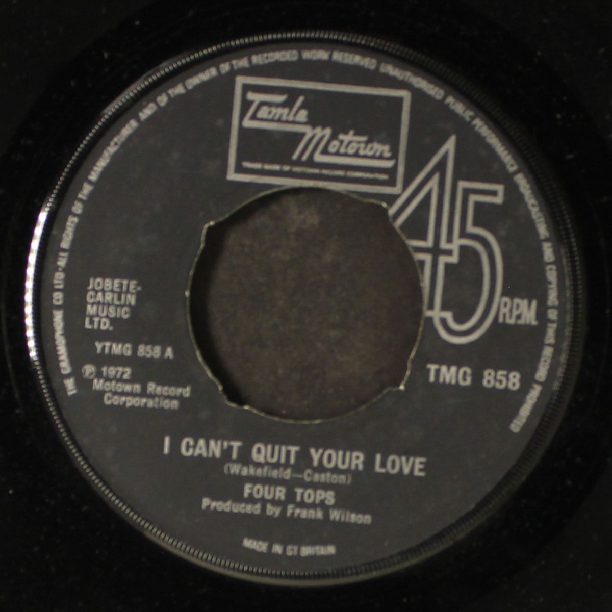 i am your man / i can't quit you love by FOUR TOPS