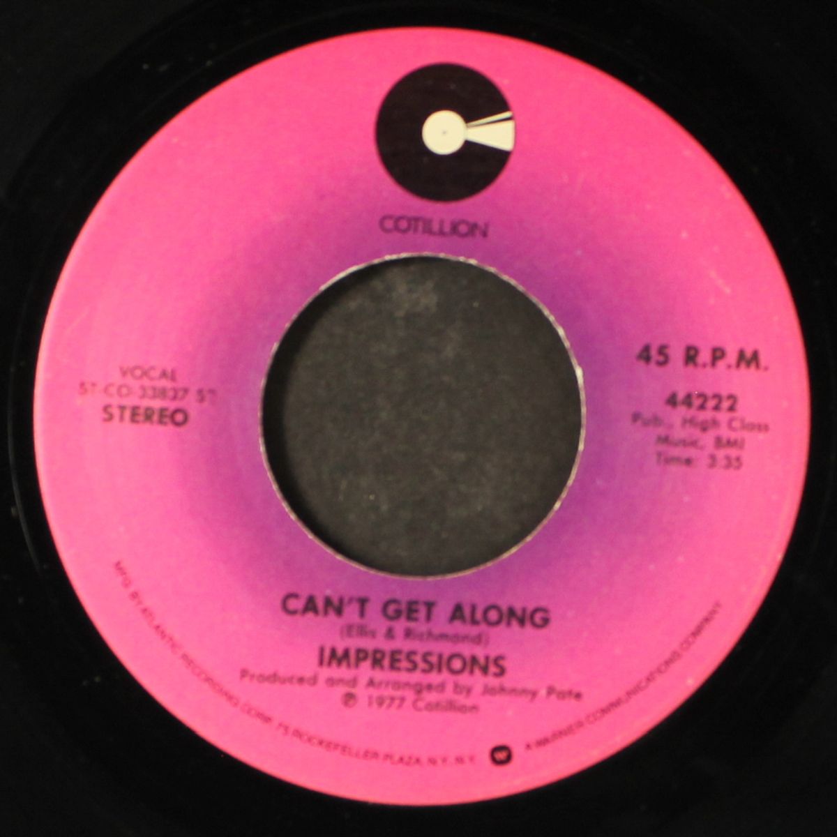 can't get along / you're so right for me by IMPRESSIONS
