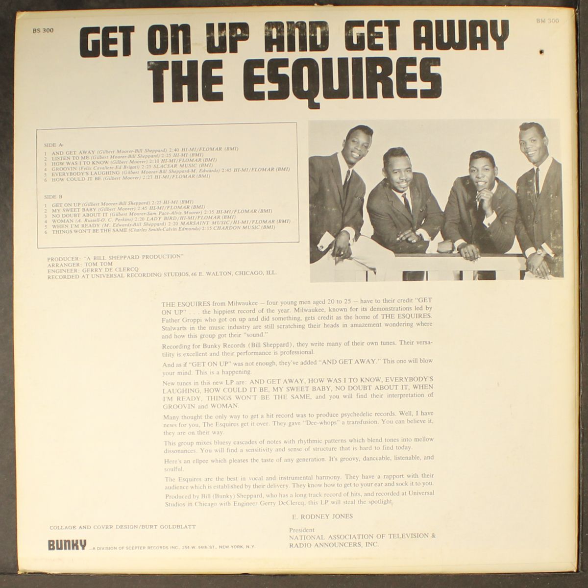 get on up and get away by ESQUIRES