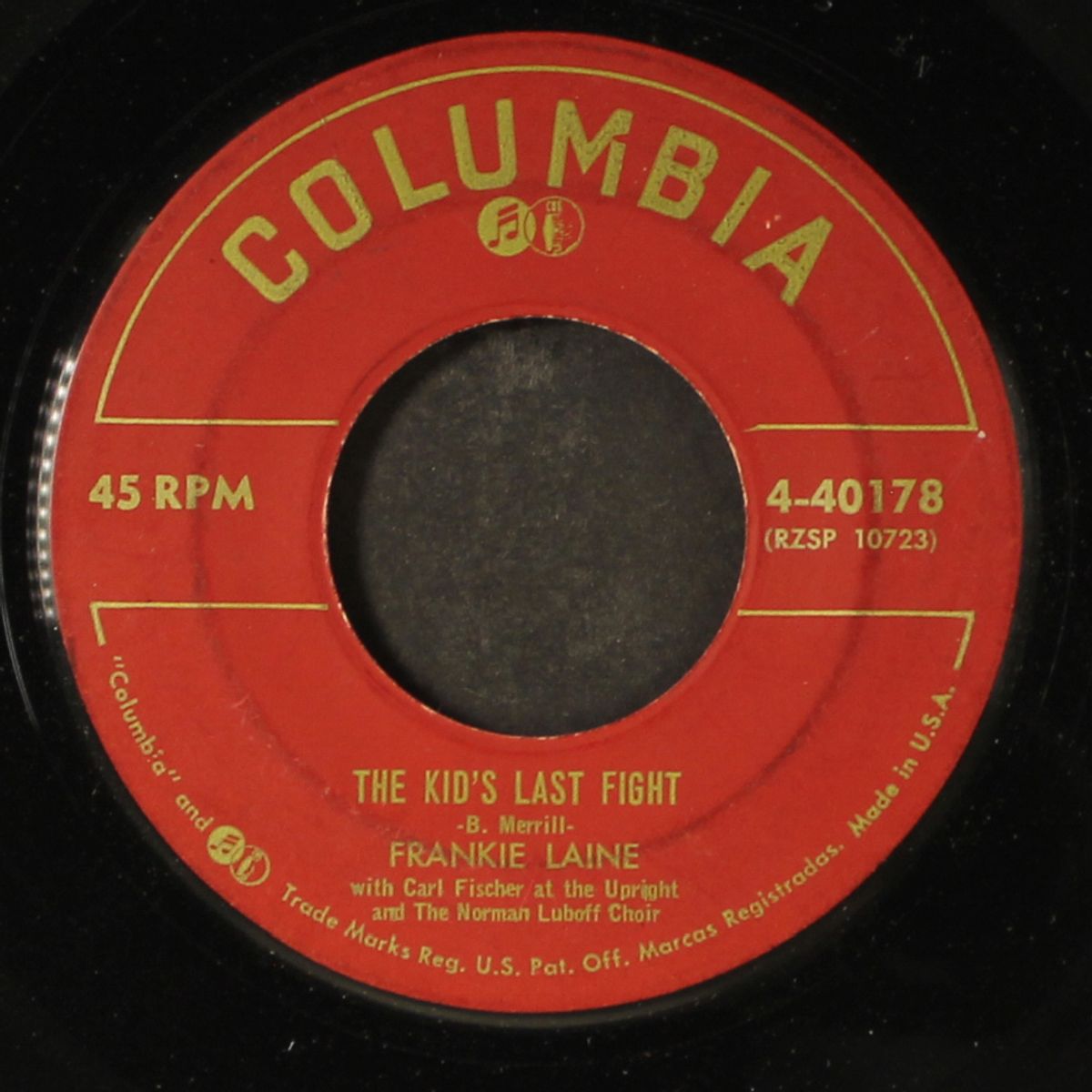 the kid's last fight by FRANKIE LAINE