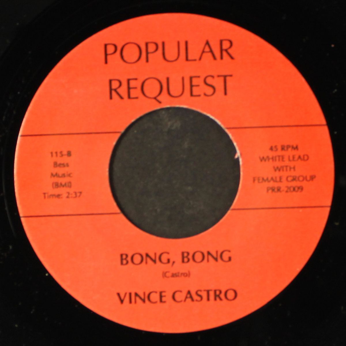 memories of days gone by / bong, bong by FRED PARRIS & FIVE SATINS / VINCE CASTRO