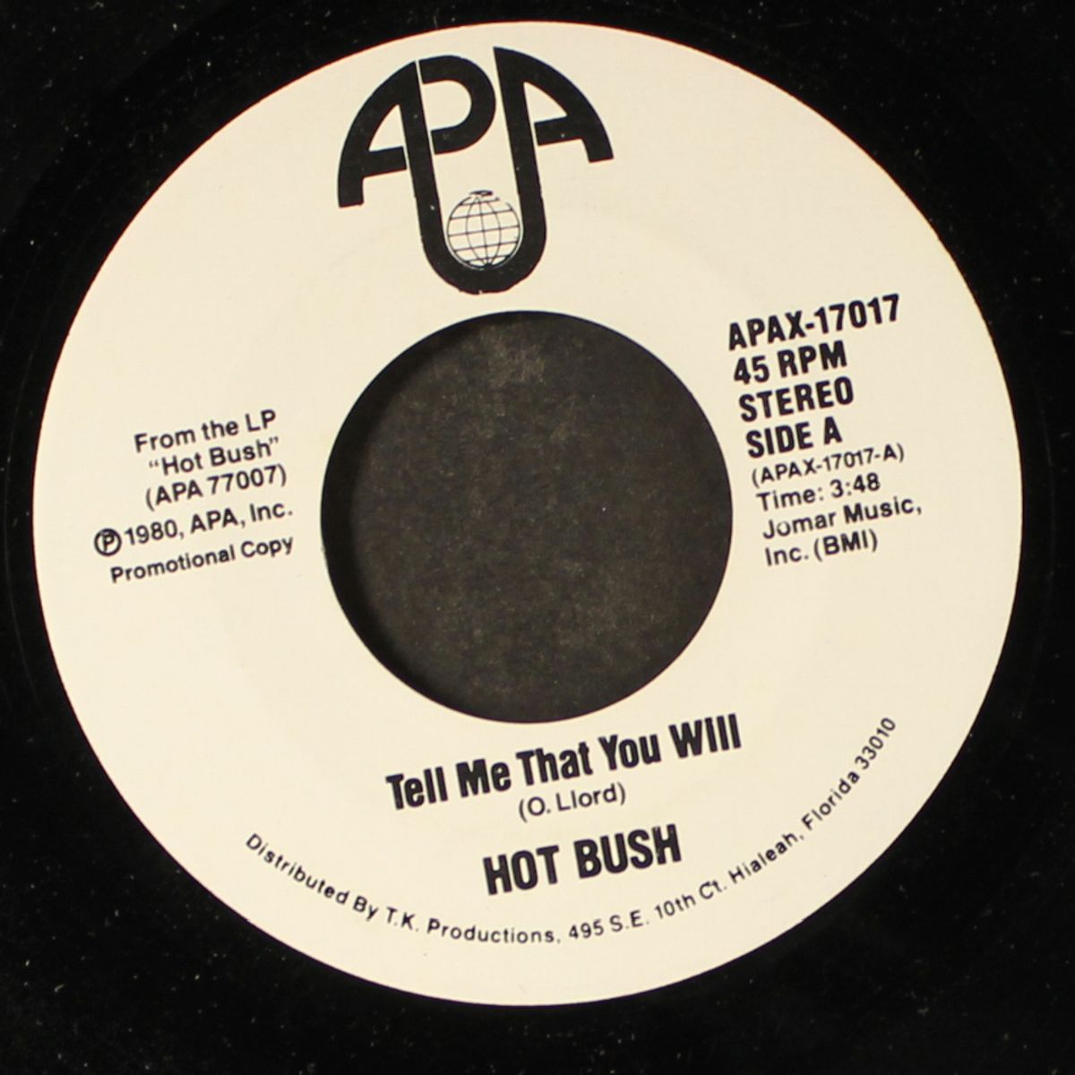tell me that you will / same by HOT BUSH