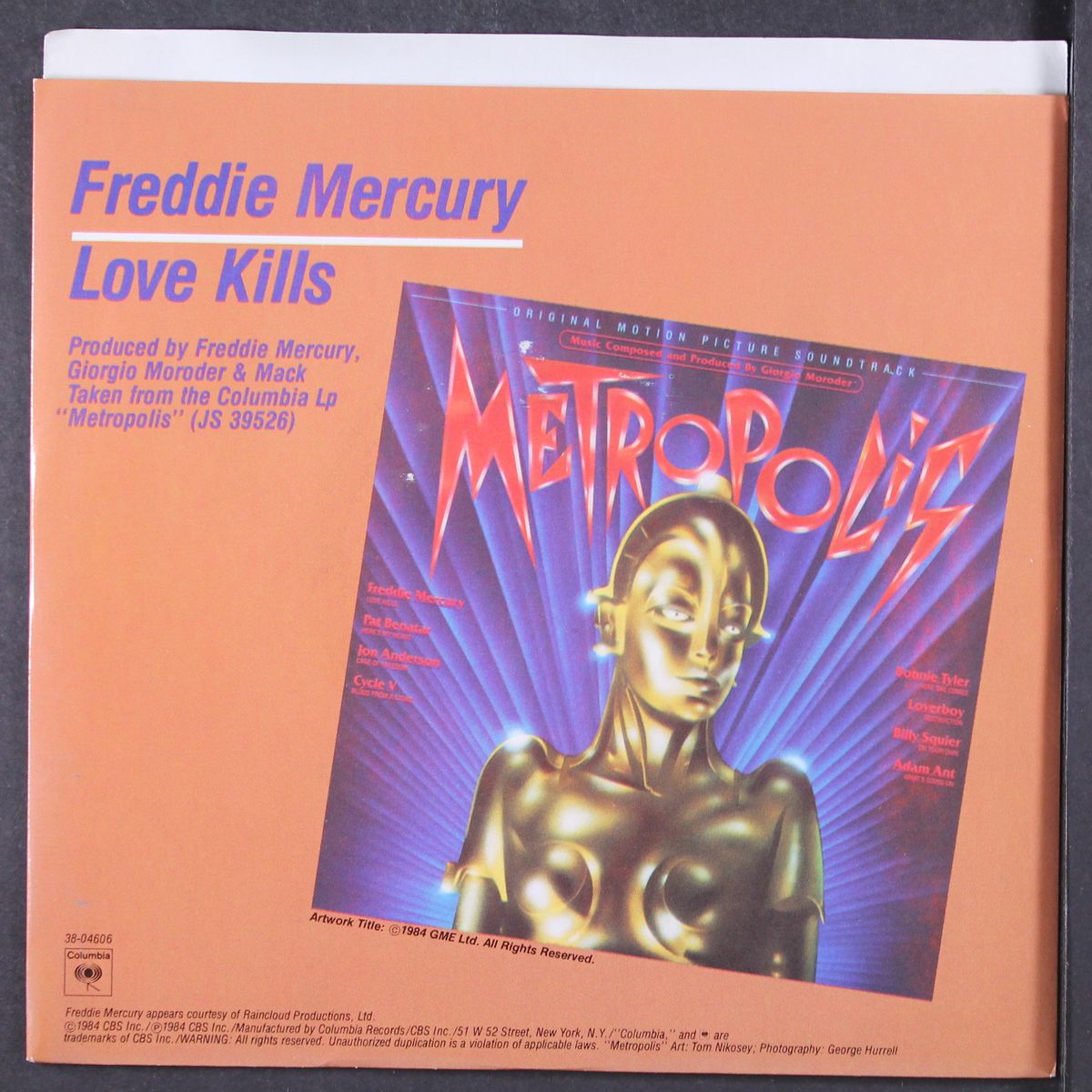 love kills / rotwang's party by FREDDIE MERCURY