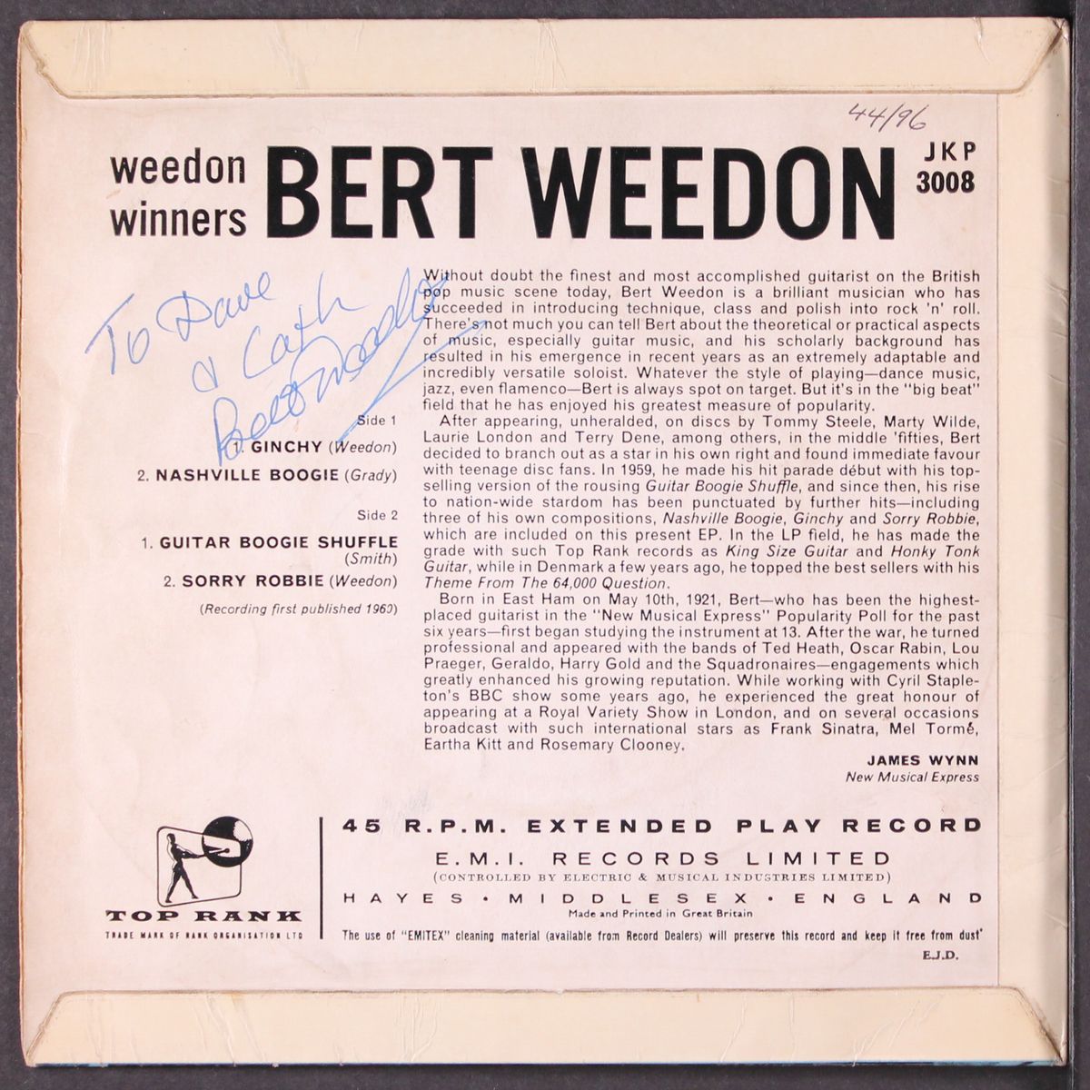 weedon winners by BERT WEEDON