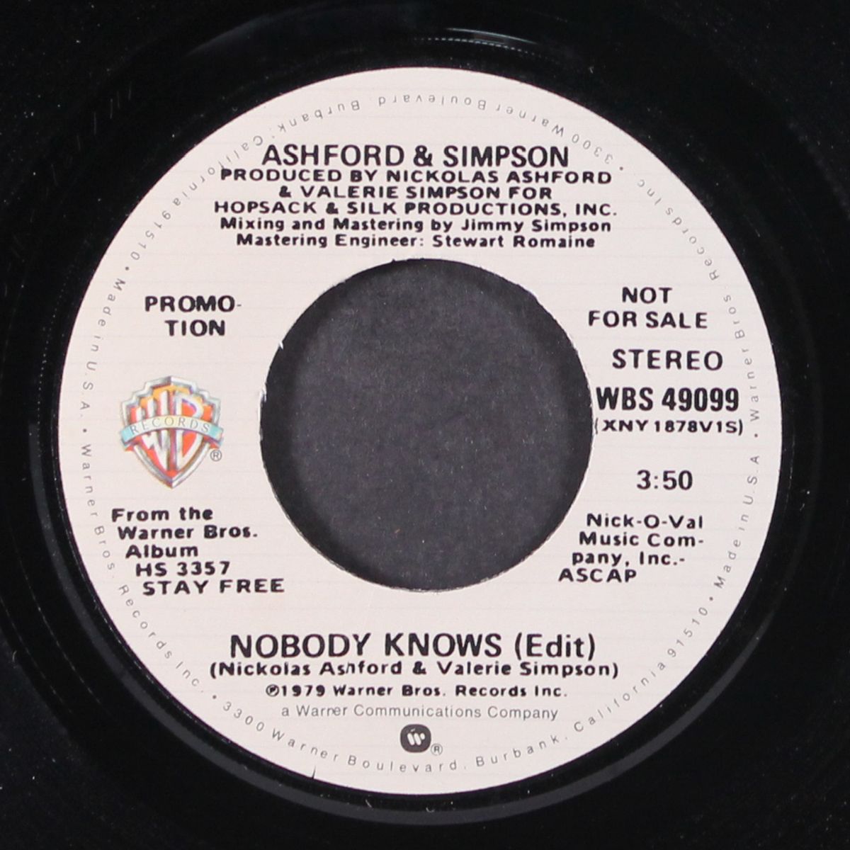 nobody knows / mono by ASHFORD & SIMPSON
