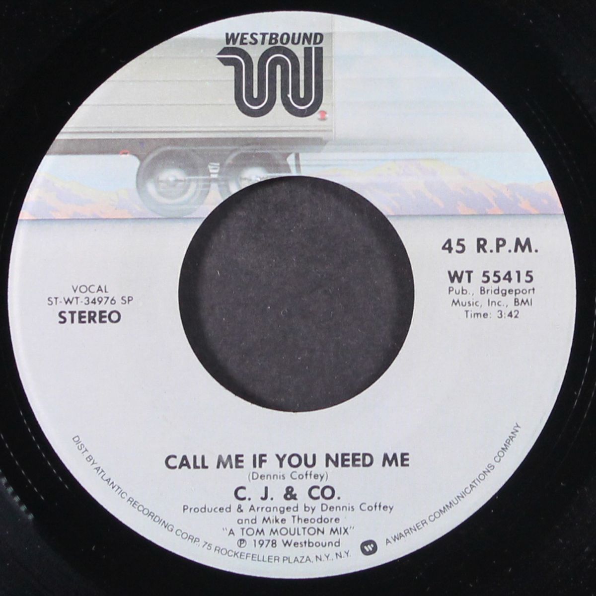 deadeye dick / call me if you need me by C.J. & CO.