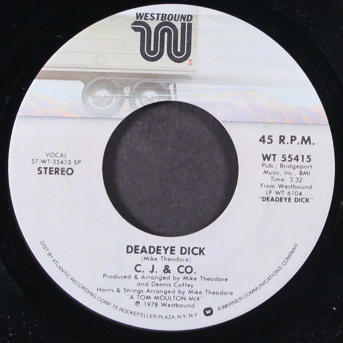 deadeye dick / call me if you need me by C.J. & CO.