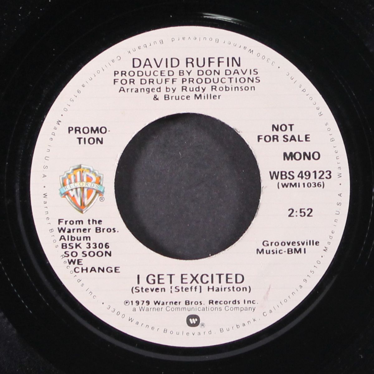 i get excited / mono by DAVID RUFFIN