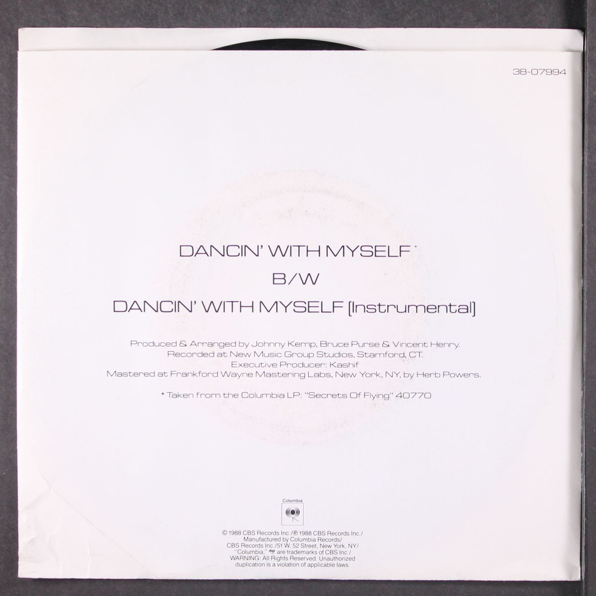 dancin' with myself / instro by JOHNNY KEMP