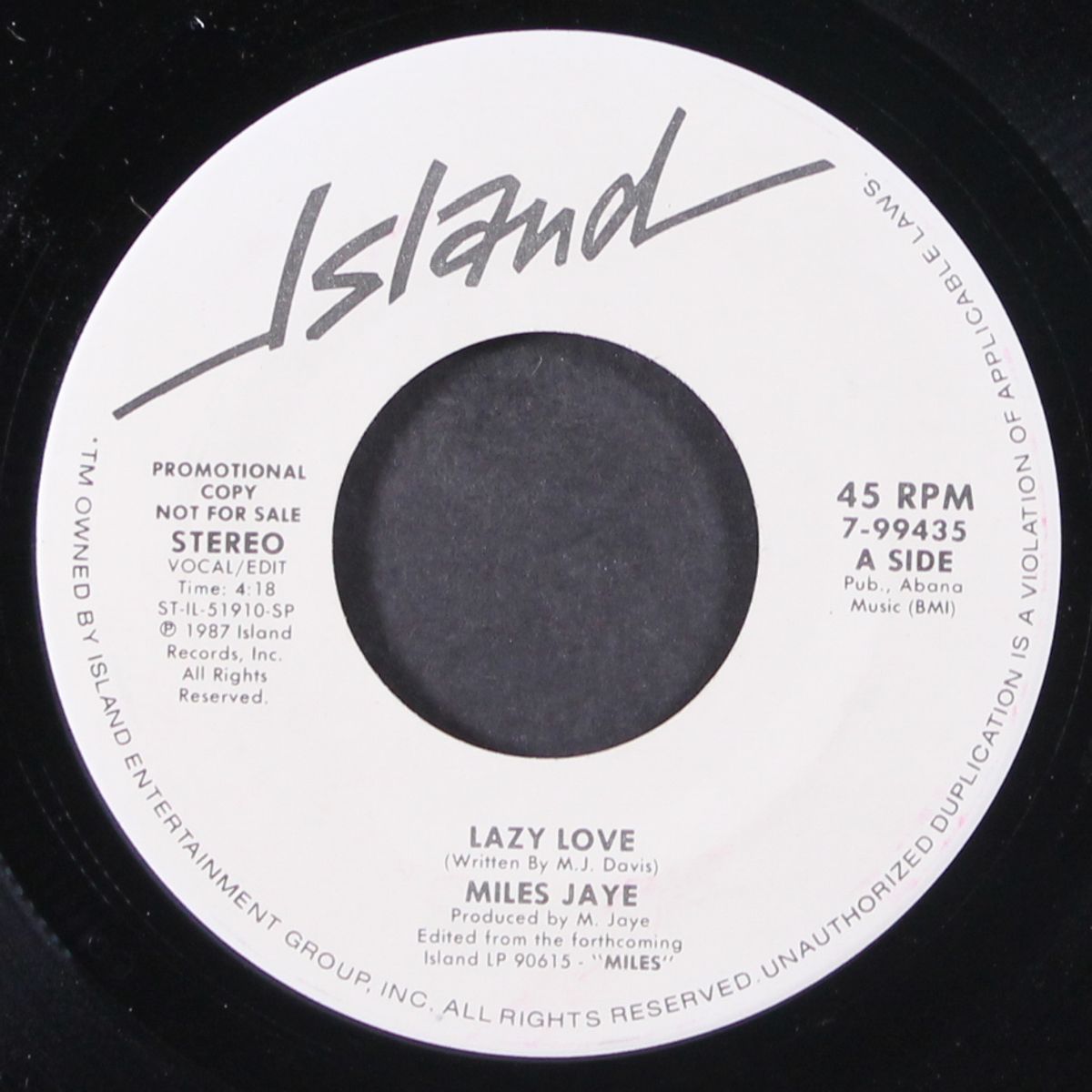 lazy love / same by MILES JAYE