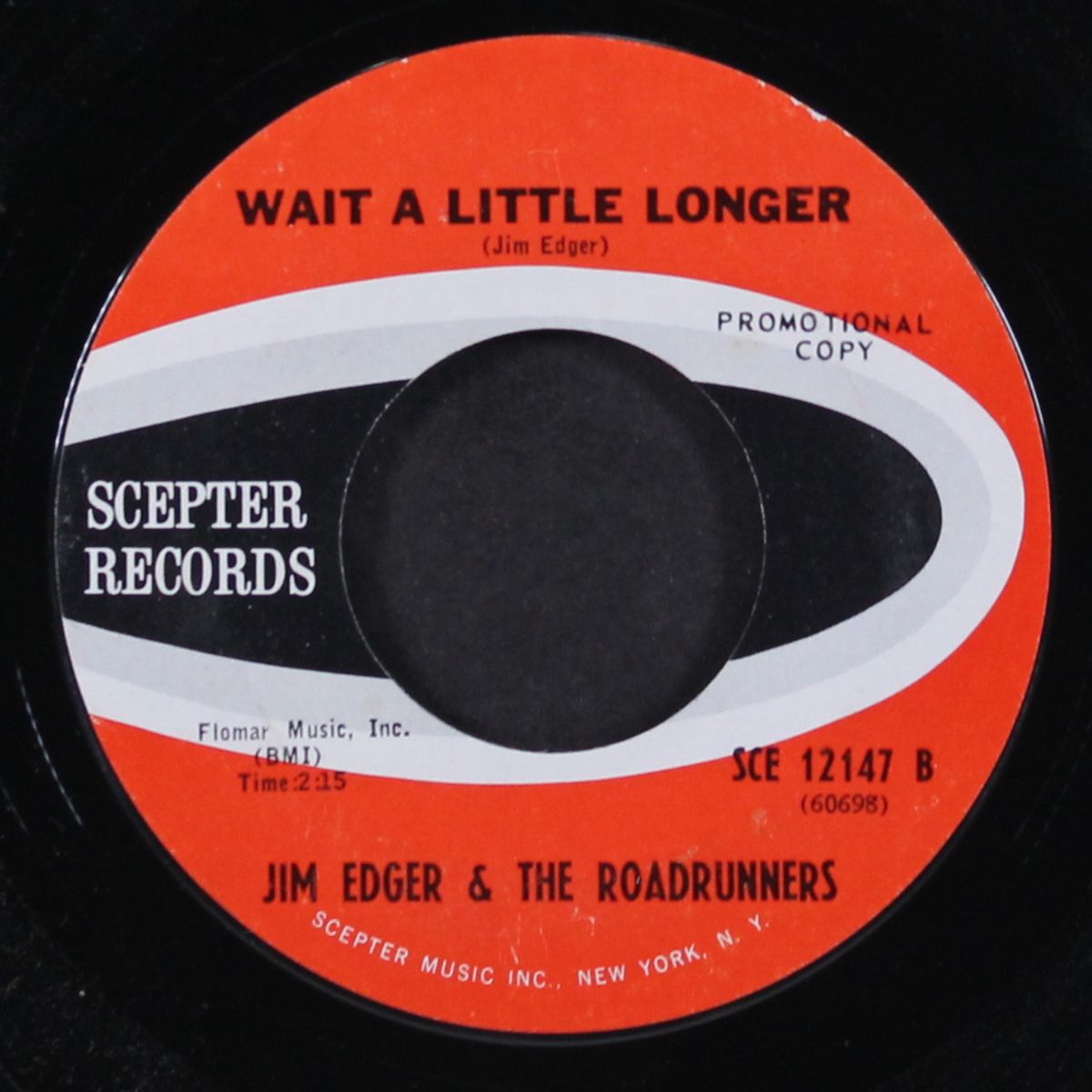 tennessee stud / wait a little longer by JIM EDGER & ROADRUNNERS